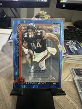 2025 Topps Chrome Colston Loveland Rookie Auto Blue Lava /150 Chicago Bears