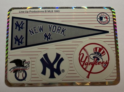 New York Yankees 1993 Prism Vending Machine Sticker MLB Baseball