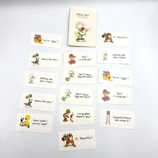 Suzy's Zoo Mini Messages Current Inc Encouragement Tags Lot Of 15