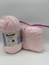 Bernat Baby Sport Yarn Pink 100 Acrylic 2 Skeins 1 New, 1 Partial Knitting