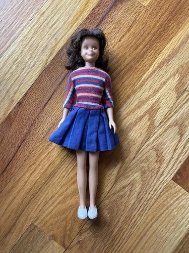 VTG 1963 Mattel SKOOTER Skipper Friend Barbie Brunette Hair Shoes Dress