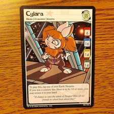 Neopets Cylara Hero Card 46/100 Regular 2004 STR 6 AGI 16 MAG 14 INT 14