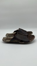 Cushe Argos sandali/slides in pelle uomo taglia 11 marrone NUOVI (UM01331) VINTAGE