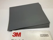 3M 02000 Wetordry Abrasive Sandpaper Sheets 9" X 11" , 600A Grit, Pack Of (50)