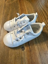 Converse Toddler Chuck Taylor All Star Street White Leather Lace Shoes Toddler 9