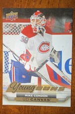 2015-16 Upper Deck - Ud Canvas Young Guns Mike Condon RC Canadiens Rookie Habs