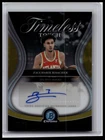 2025-26 Bowman Zaccharie Risacher Timeless Touch Signatures Gold Refractor /50