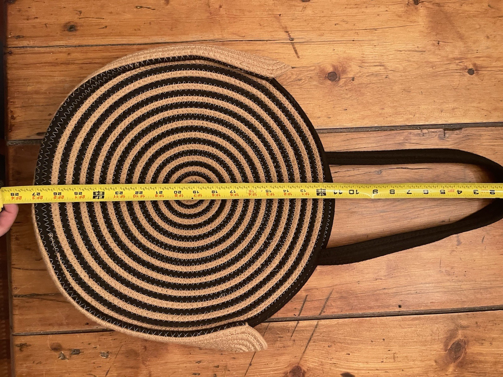 Large Universal thread Straw Handbag Round - image 7