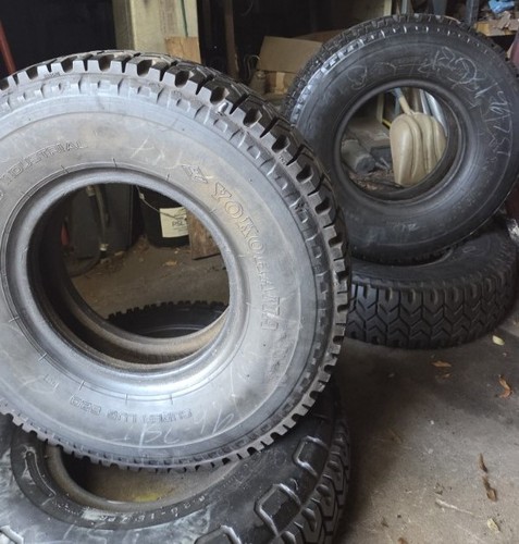 Industrial Forklift Tires - 8.25x15/12PR Retread (Set of 4)