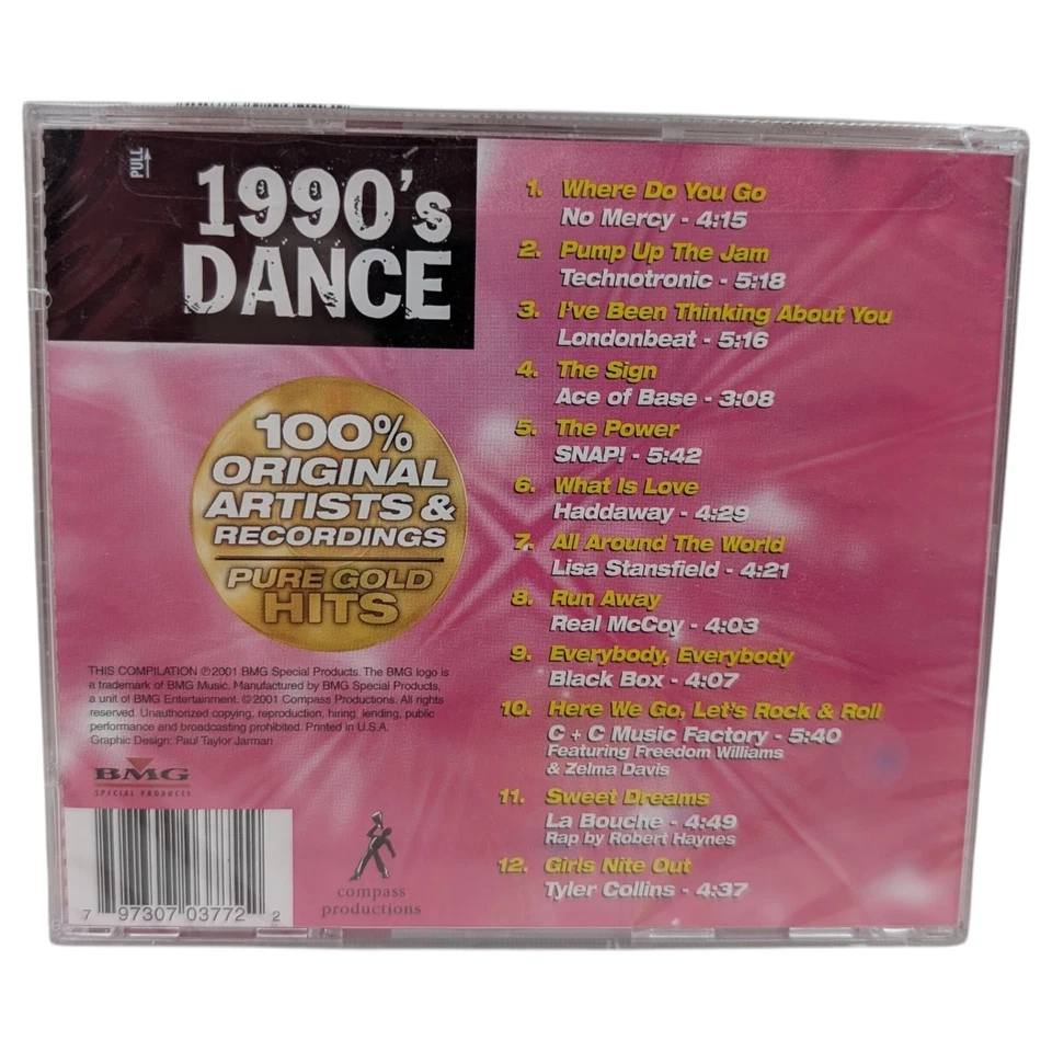 Various - 1990's Dance (CD, 2001, BMG Special Products) - NEW - Image 4 of 4