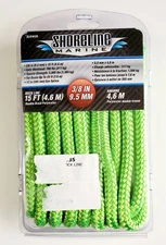 Shoreline Marine 15 Ft Dock Line Double-Braid 3/8" (boats up to 25 ft) Mooring