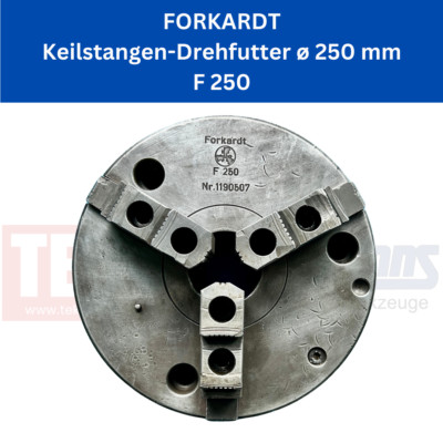 FORKARDT Keilstangen Dreibackenfutter F 250 Nr. 1190507