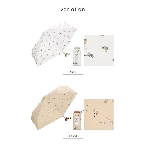 Masayuki Oki x Nyan Wpc. Sun umbrella Beige JAPAN - Picture 9 of 10
