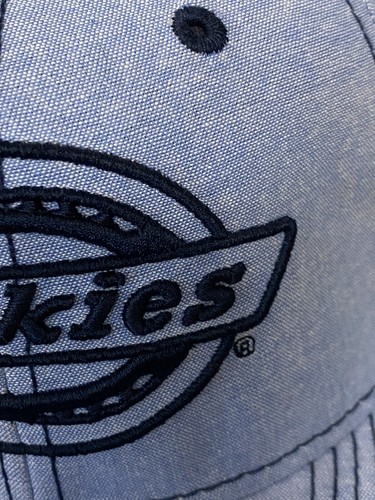 Vintage neu mit Etikett 2011 blau Dickies bestickt eng anliegende Mütze S/M - Bild 4 von 12