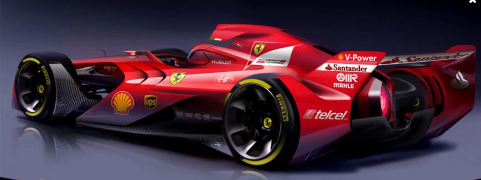 FERRARI F1GP Race Car Formula 1 12Racing18Grand Prix24Racer43Indy500Carousel RED - image 4 of 4