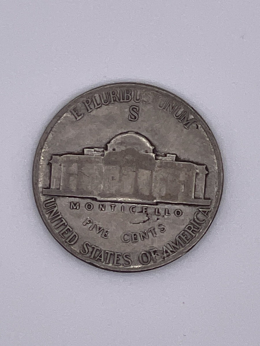 1943 S Jefferson Nickel Lamination Error Obverse VF | eBay
