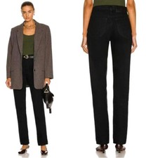 Frame Denim Le Italien True Straight Leg Jeans Noir Black New Women s Size 26