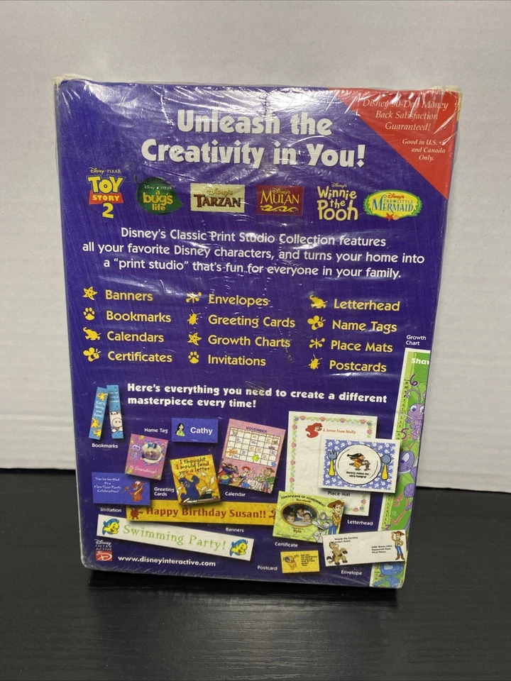 Disney Classic Print Studio Collection 6 Great Titles Factory Sealed CD ROM 🔥 - Image 2 of 4