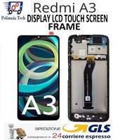 Display Touchscreen Xiaomi Redmi A3 Mit Rahmen 23129RN51X Original GLS Schwarz
