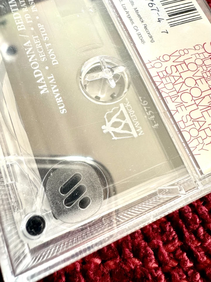 MADONNA BEDTIME STORIES CASSETTE TAPE PROMO SEALED ORIGINAL UPSIDE DOWN 1994 LP - Image 3 of 4