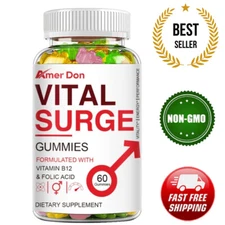 Vital Surge Male Gummies, Vital Surge Testo Gummies for Performance (60 Gummies)