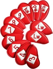 Iron Covers Embroidery Headcovers Finger Ten Golf Fit 12 Pcs Left Right
