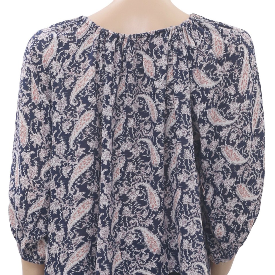 Denim & Supply Ralph Lauren Paisley Printed Blouse Top Tassel Boho S