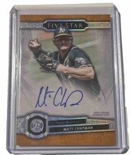 2021 Topps Five Star | Matt Chapman | Orange Auto /5 SSP | Athletics/A’s Mint