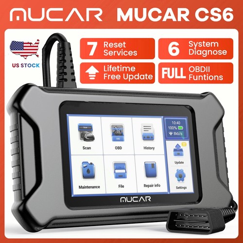 MUCAR CS6 Car OBD2 Scanner Code Reader Check Engine ABS SRS Oil Diagnostic Tool