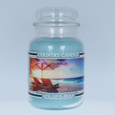 Country Candle Live, Love, Beach 680g Housewarmer / großes Glas **NEU**