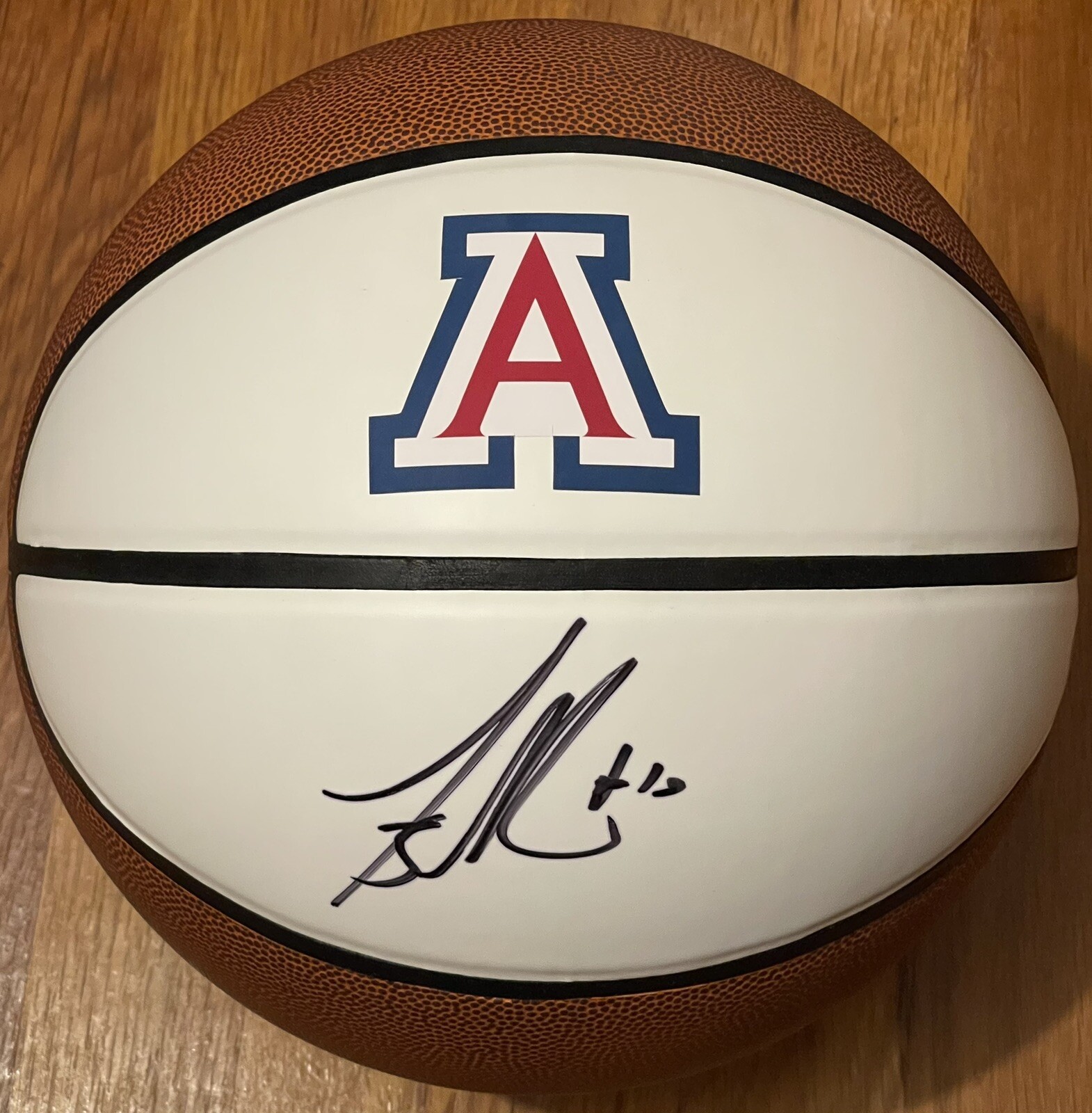 Mike Bibby Autographed Signed Arizona Wildcats Logo Basketball PSA/DNA 