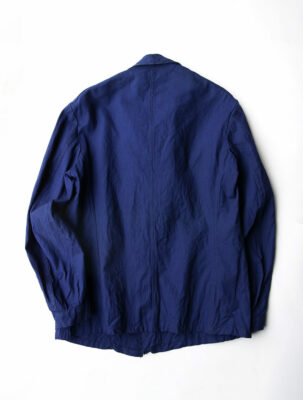 French Indigo Linen Work Jacket 40s 50s Vintage Men's Outerwear 3