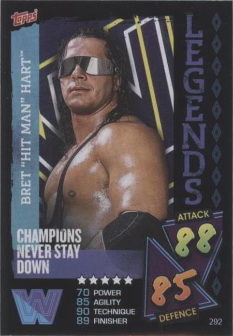 2021 Topps WWE Slam Attax - Bret Hart #292 - 1 of 1
