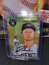 2023 TOPPS CHROME PLATINUM ANNIVERSARY #6 JOEY WIEMER #/75 Pink Mini Diamond 