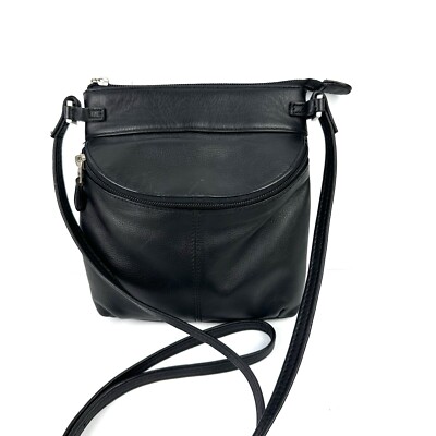 Ili Leather Purse ILI New York Crossbody Bag Black Leather Toronto - Main Image
