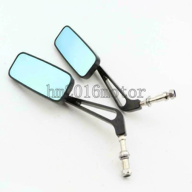 Black Rectangle Side Mirrors for Honda Shadow ACE Spirit VT 750 1100 - Imagem 3 de 4