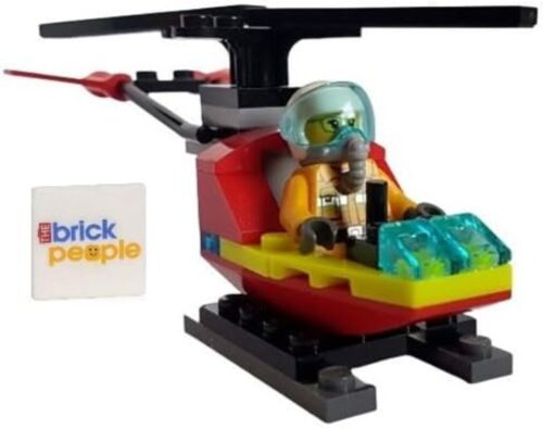 LEGO City : figurine Firerfighter en hélicoptère - Photo 1/5