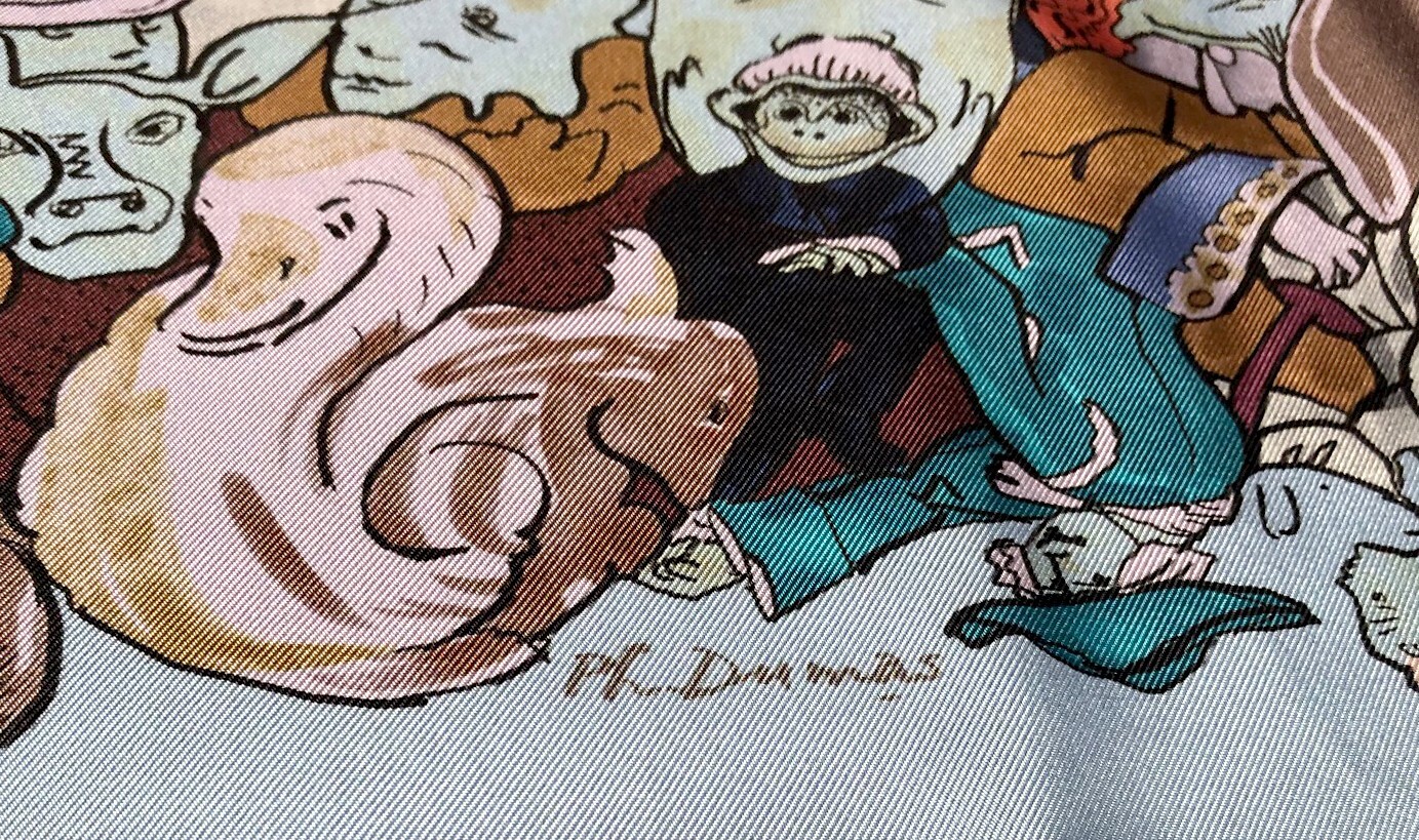 Hermes Scarf Metamorphoses par Hermes Paris with Tag in Box Unworn RARE image 3
