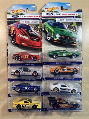 Hot wheels Ford Performance full set x 8 new on cards from 2016 Ford Mustang