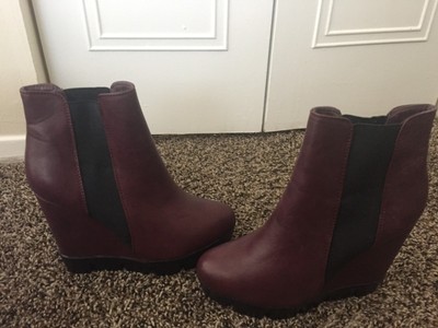 bamboo wedge boots