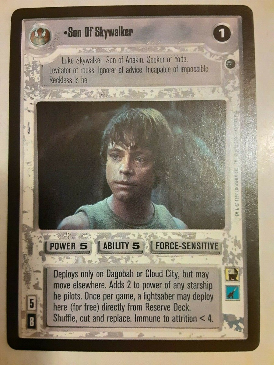 Decipher Star Wars CCG RARE UNPLAYED BB Dagobah SON OF SKYWALKER