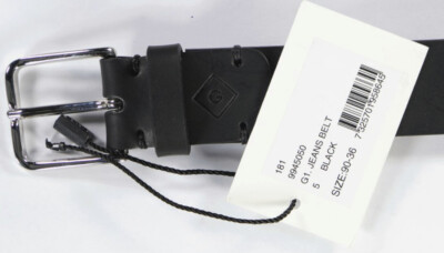 NEU ! GANT Herren Leder - Gürtel G1. JEANS BELT,  schwarz Gr. 90 - 36