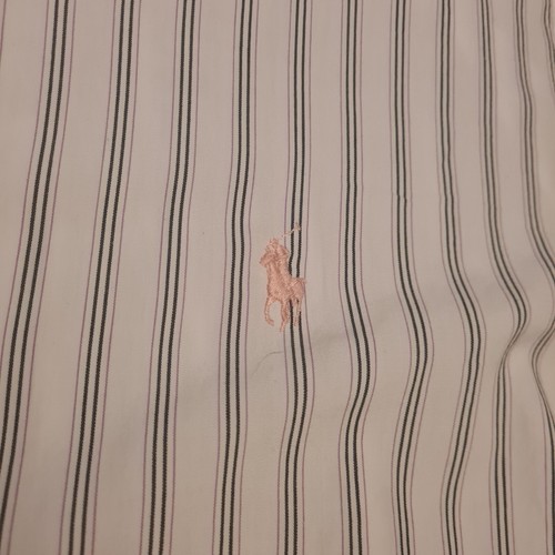 Men's Vintage Polo Ralph Lauren Classic Fit Oxford Stripe Button Shirt Size 16" - Picture 3 of 4