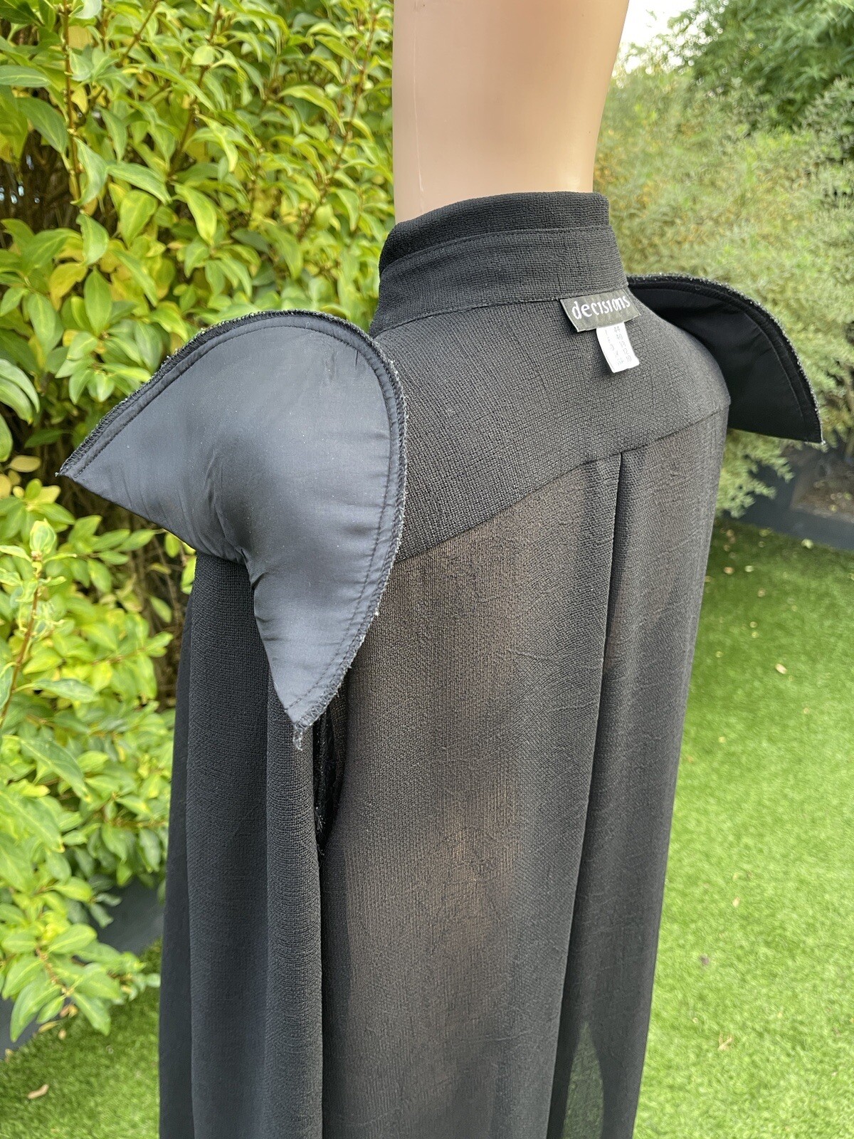 Decisions Basic Long Black Jacket With Buttoned C… - image 8