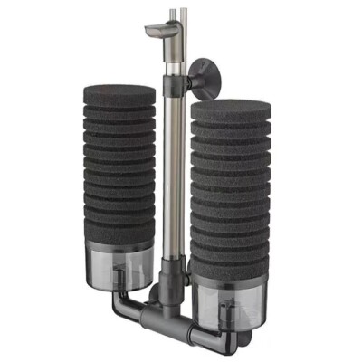 fish tank filter 10-40 gallon 40GPH dual foam canister aerating filter