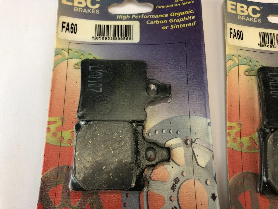 PASTILLAS DE FRENO EBC FA60 2 PAQUETES DE PASTILLAS DE FRENO ORGÁNICAS APRILIA RS50 Foto 2 de 4