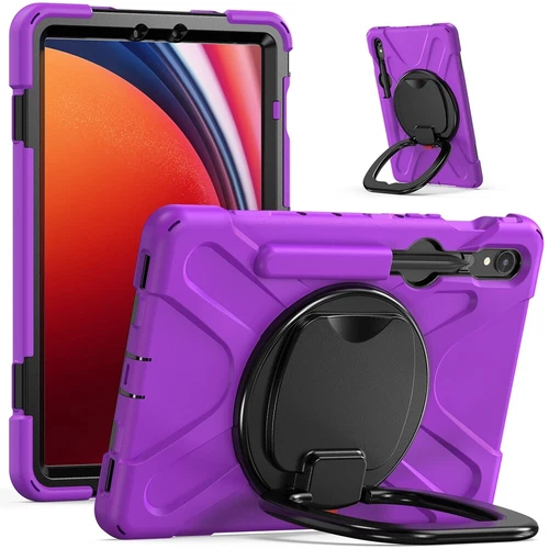 For Samsung Galaxy Tab S9 Ultra S9 Plus S8 Rotating Shockproof Carry Tablet Case - 第 2/89 張圖片