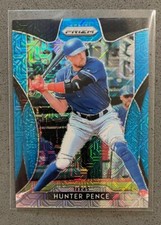 2019 Panini Prizm Baseball MLB #173 Hunter Pence /399 Blue Mojo Refractor Texas