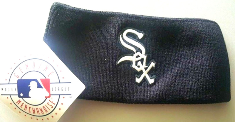 🔥CHICAGO WHITE SOX MLB VINTAGE ORIGINAL Knit Headband/Sweatband *OFFICIAL*NWT*