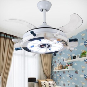 Modern Nautical Style Anchor Hanging Ceiling Fan With Invisible